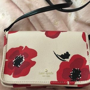 Kate Spade Hyde Lane Poppies cross body bag
